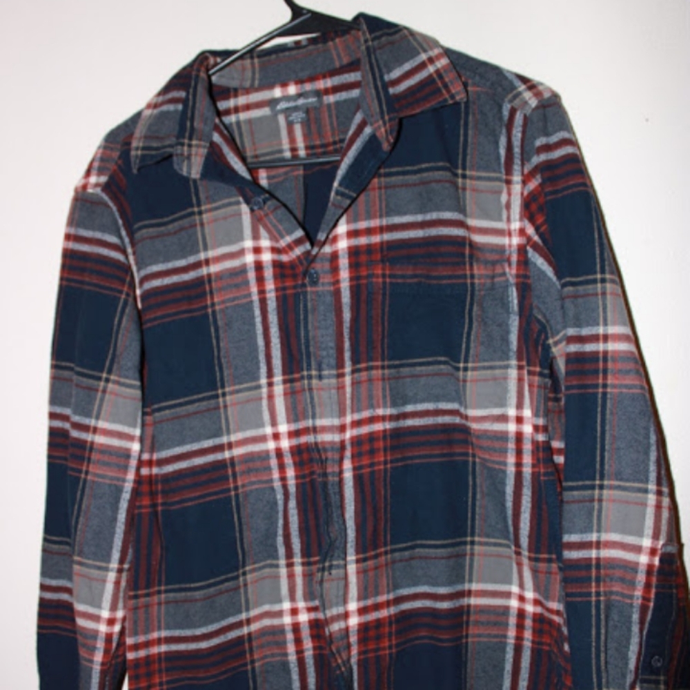 Eddie Bauer flannel button up shirt